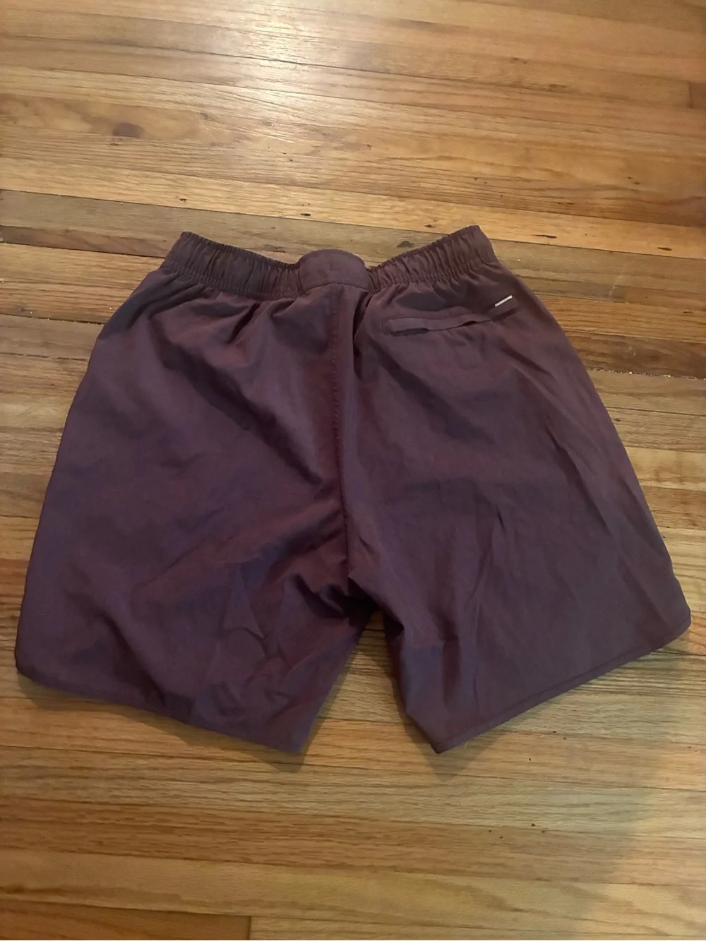 Vuori Maroon Athletic Shorts with Contrast Drawcord